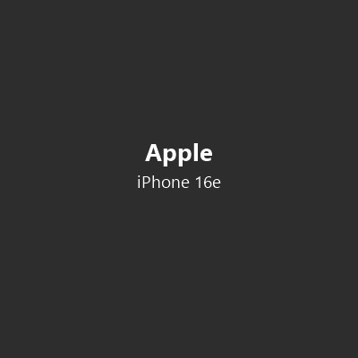 Apple iPhone 16e