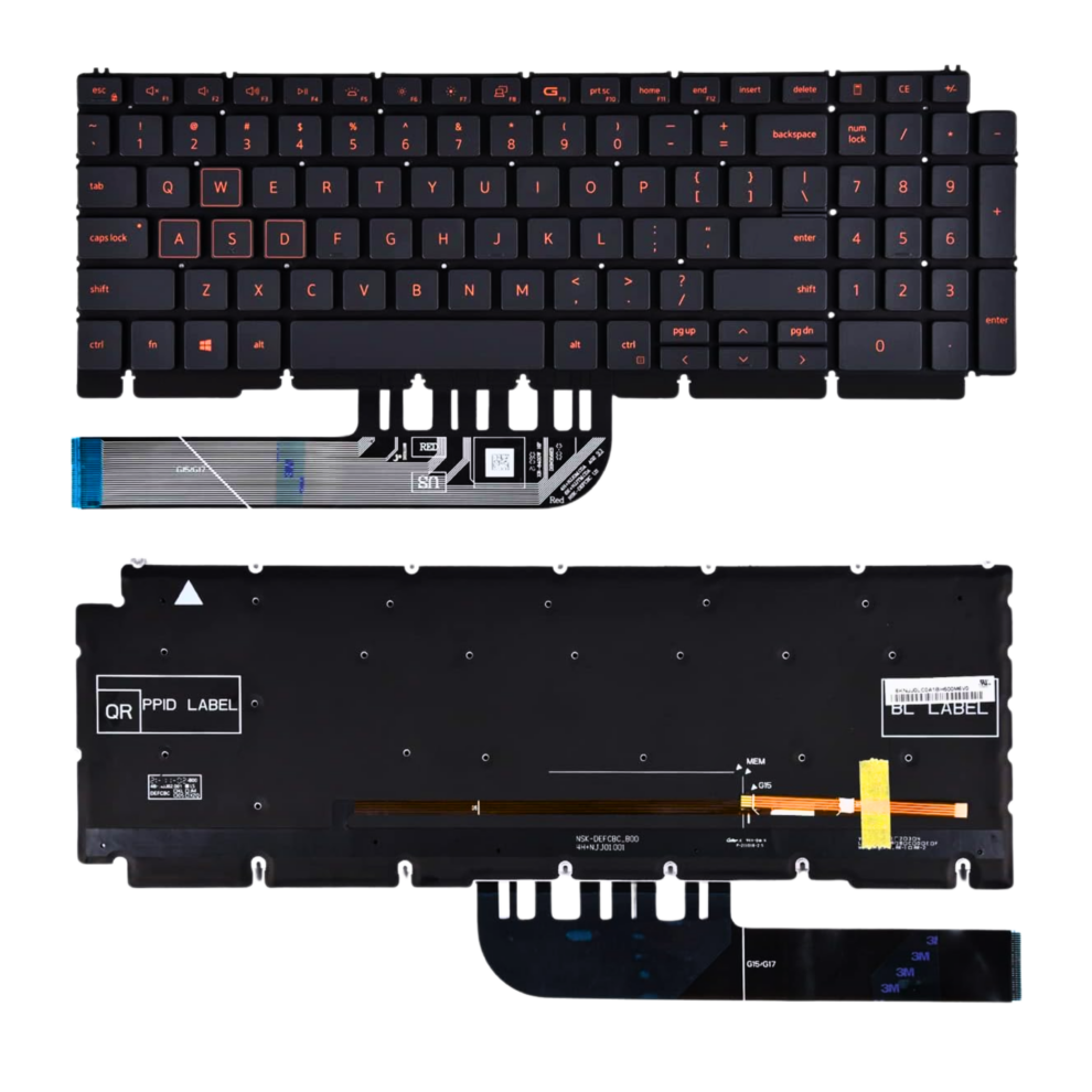 Dell G15 5510, 5511, 5515, 5520, 5521, 5525, 5530 Gaming Laptop Keyboard  image 2